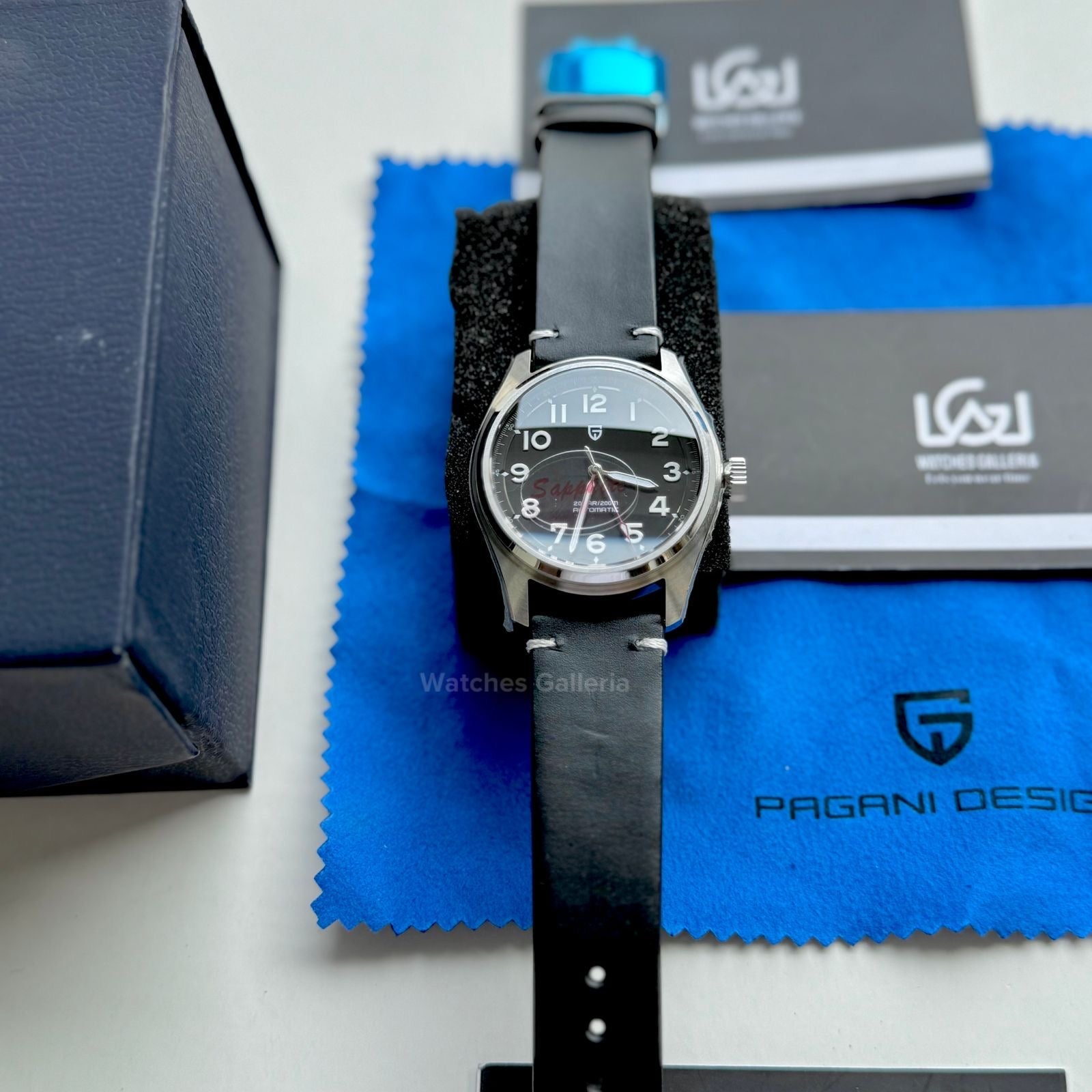 Pagani Design Spirit Pilot Automatic (Black-Leather) PD1717 Watches Galleria