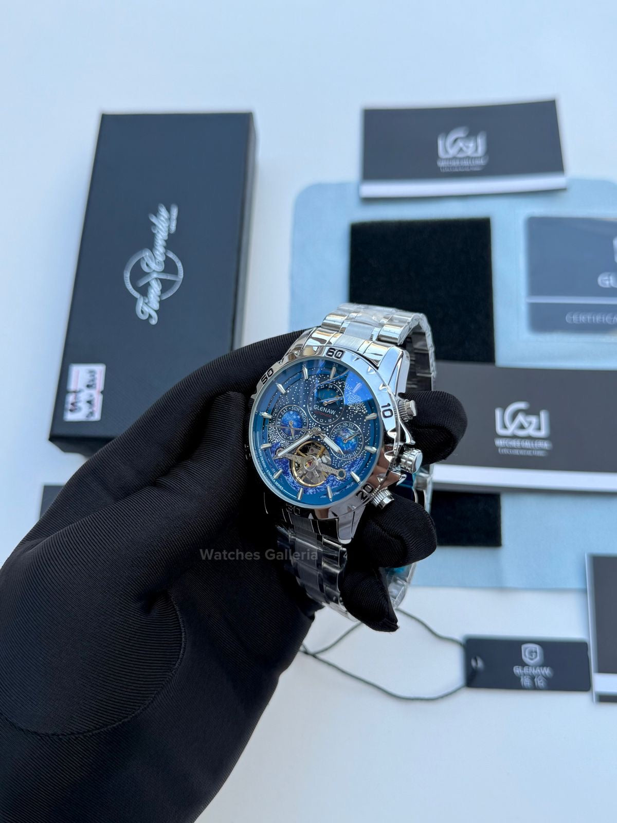 Glenaw Moonphase Automatic (Blue) GL8919 Watches Galleria