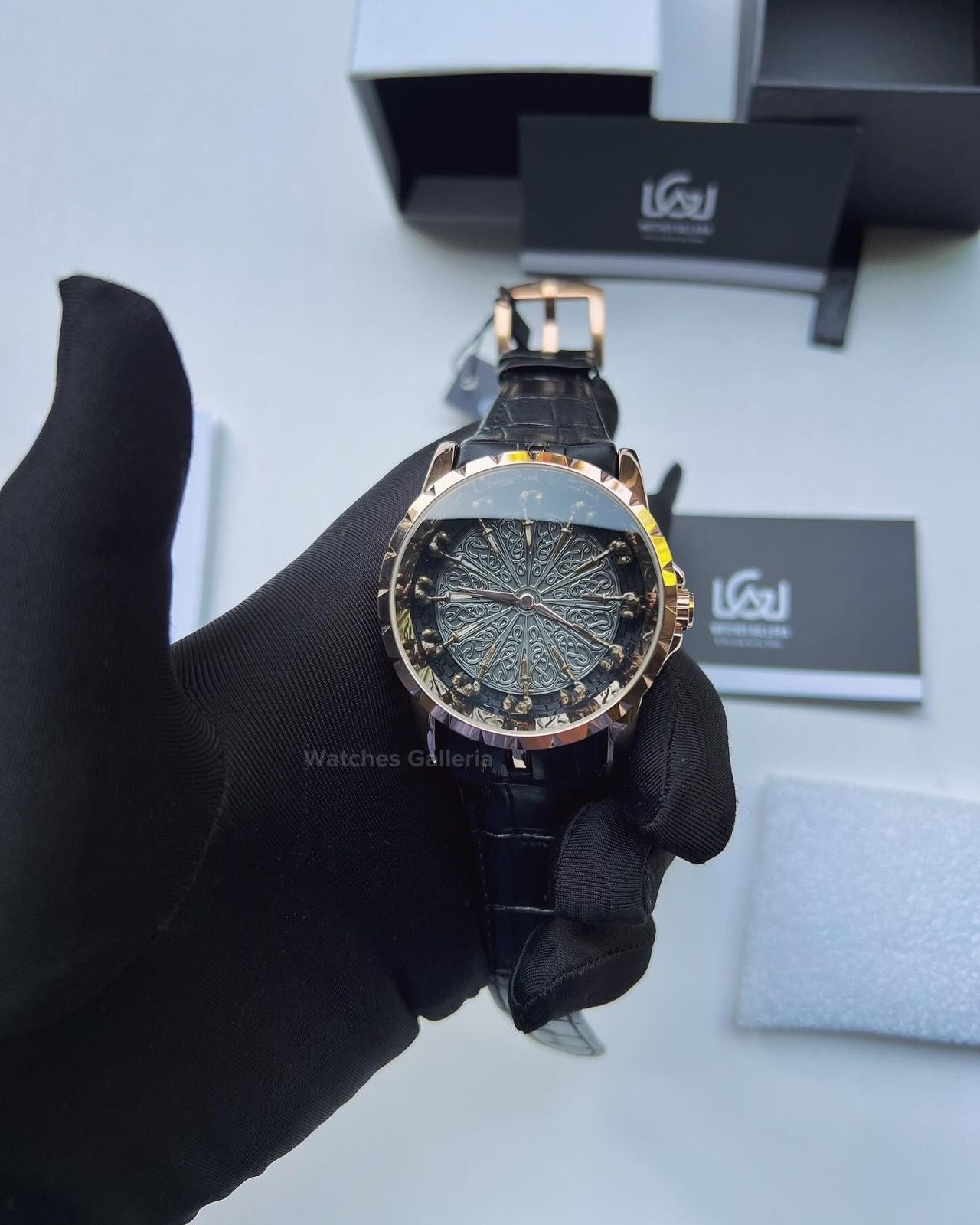 Onola Round Table Watch Quartz (Rose Gold) ONL12RT Watches Galleria
