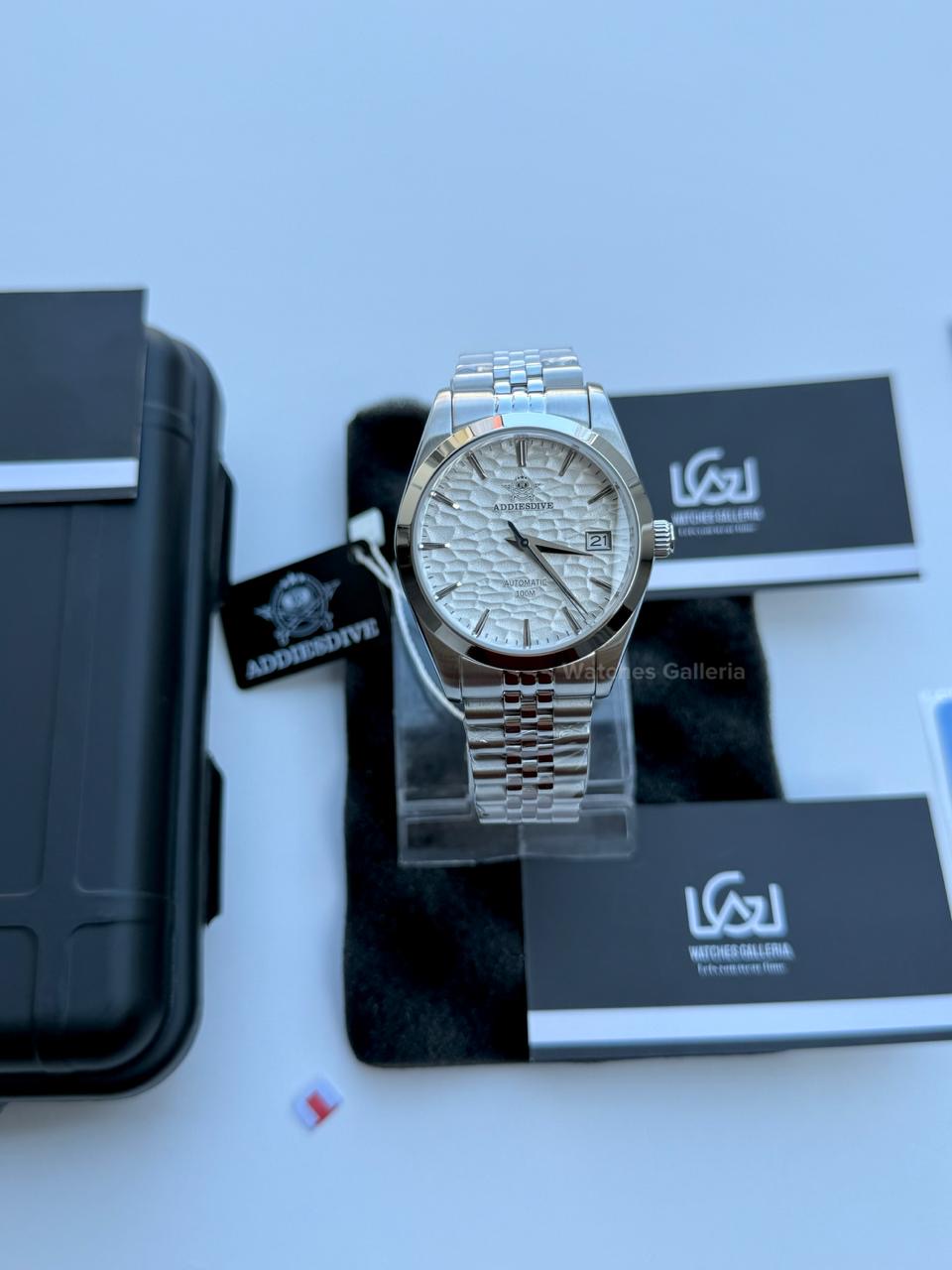 Addiesdive Omiwatari (White) Japan Automatic Movement AD2118 Watches Galleria