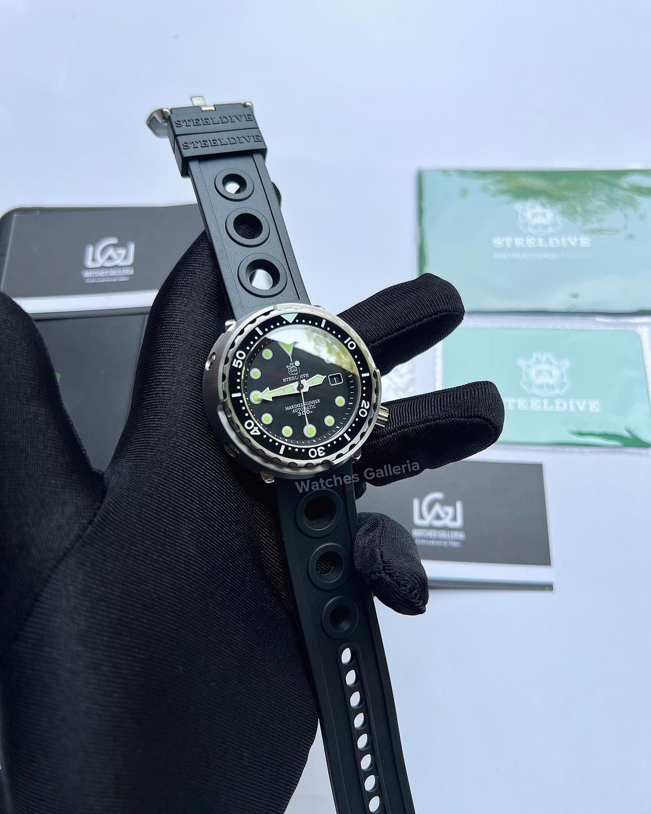 Steeldive Tuna Marineengineer Automotic (Black) SD1975