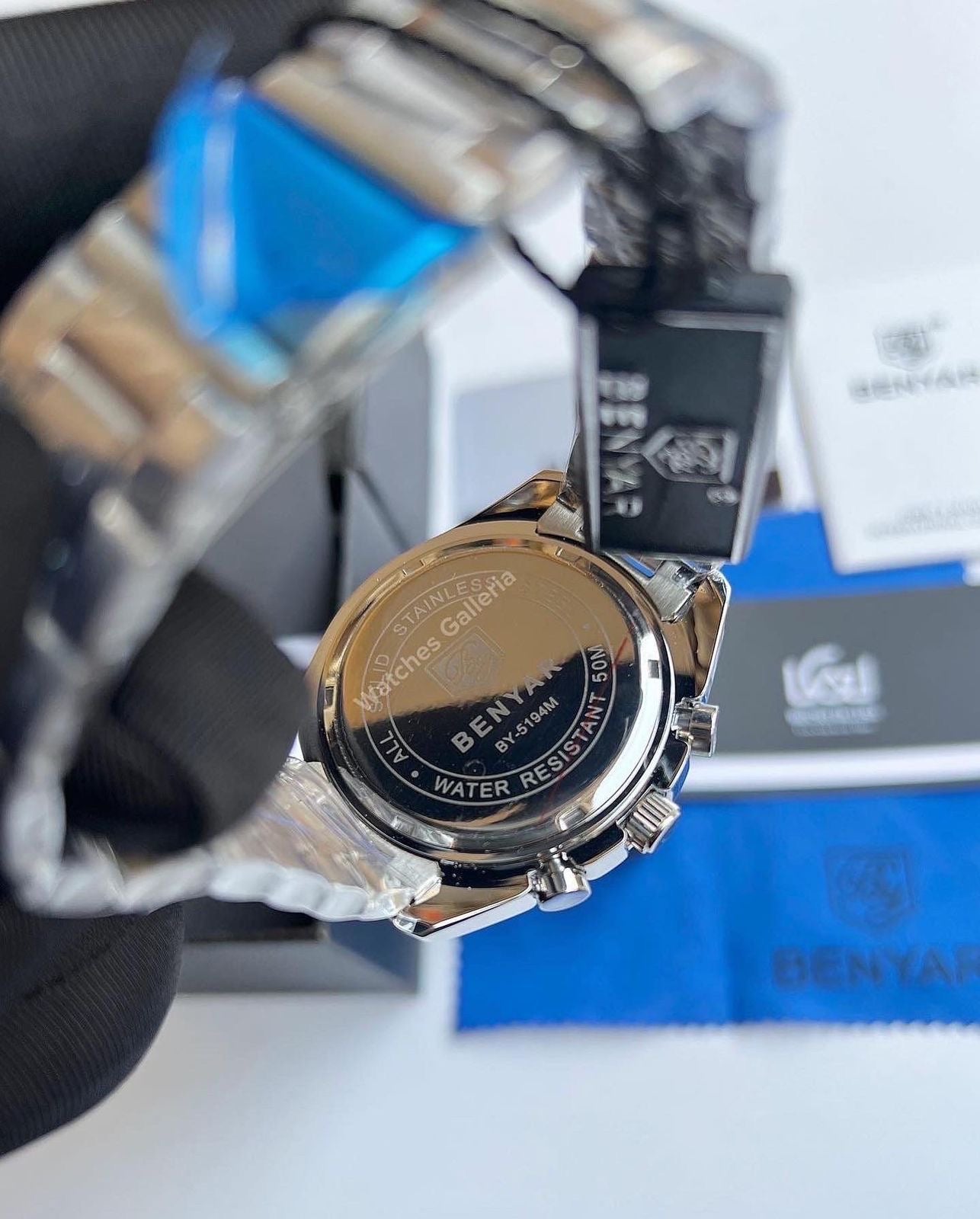 Benyar Black Bay Chronograph Quartz (Black) BY5194