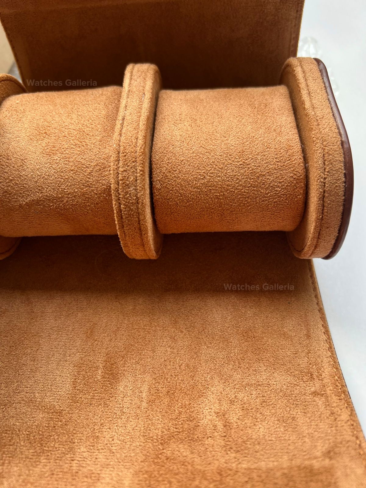 Watch Travel Box Roll 2 Slots (Brown) Watches Galleria