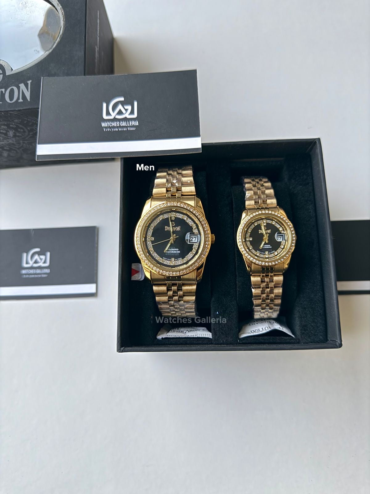 Sveston Couple Watch Quartz Datejust (Stones) SV10030G Watches Galleria