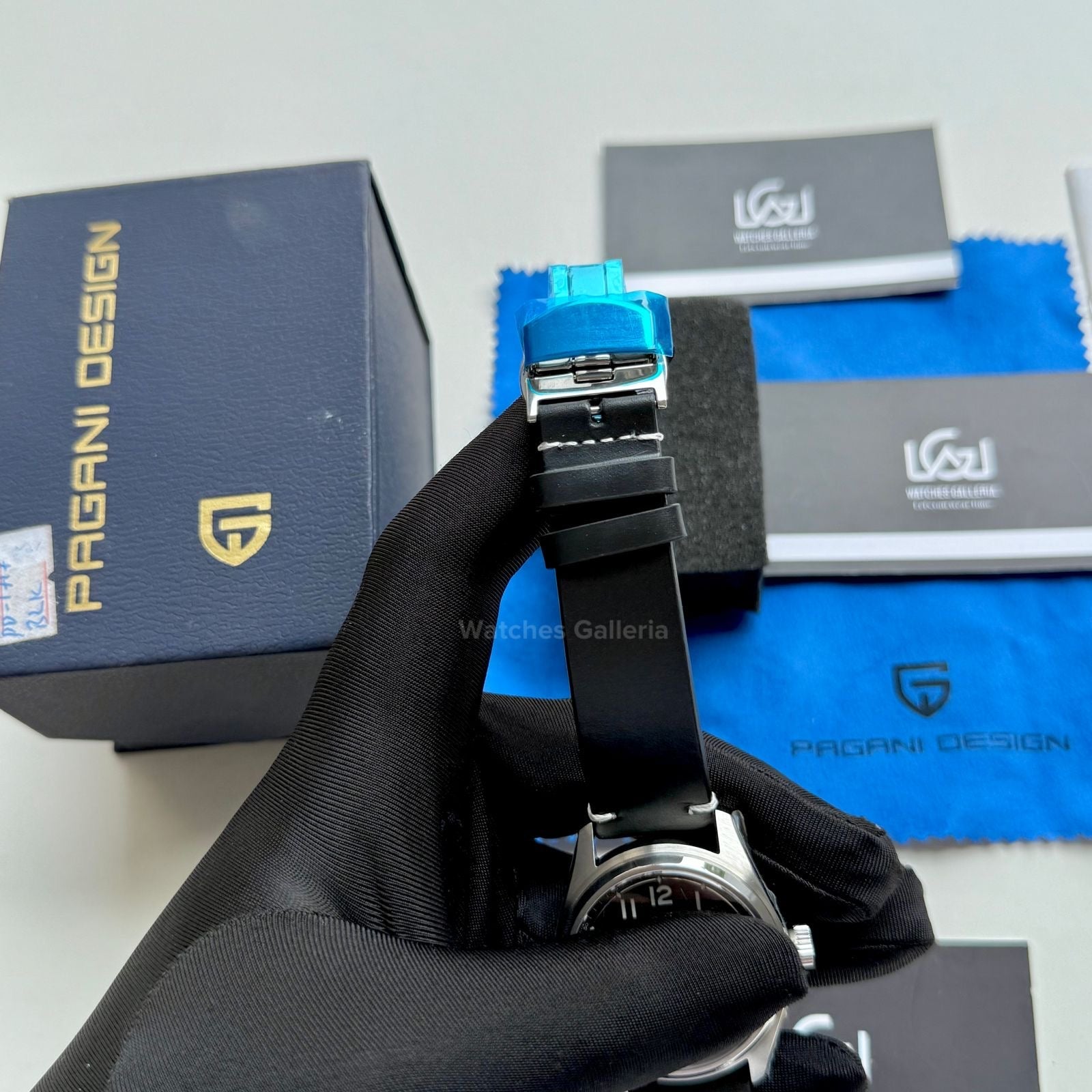 Pagani Design Spirit Pilot Automatic (Black-Leather) PD1717 Watches Galleria