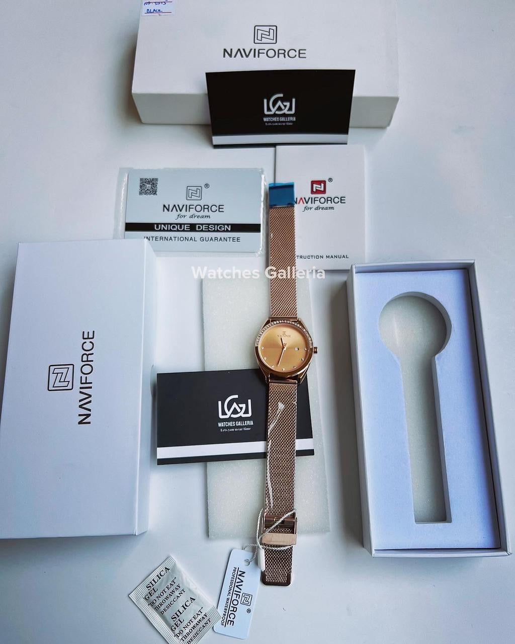 Naviforce ladies Watch Quartz (Gold) NF5015