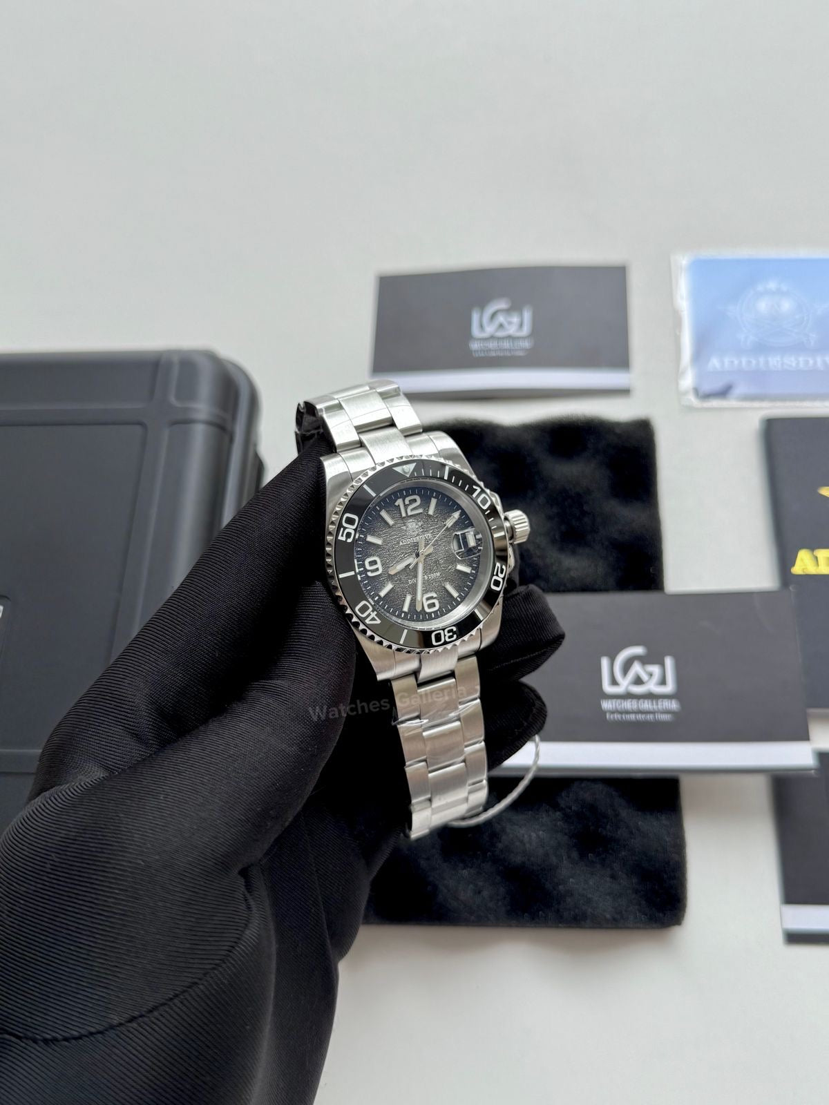 Addiesdive Submariner Gradient Quartz (Grey) AD2513 Watches Galleria Š Copyrights All Right Reserved