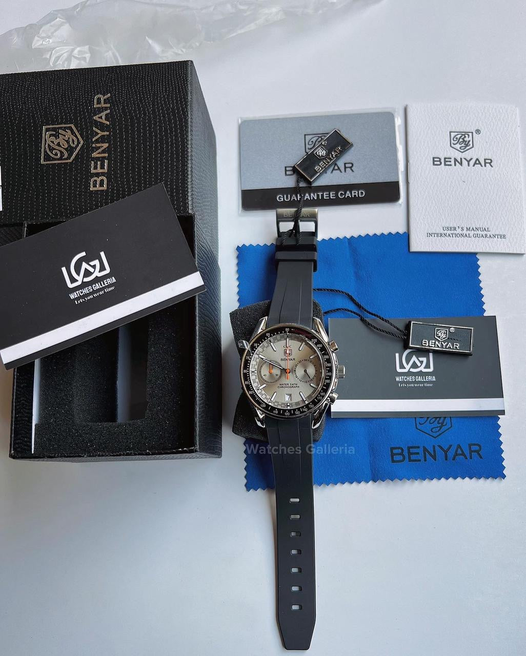 Benyar Black Bay Chronograph Quartz (Silver) BY5194
