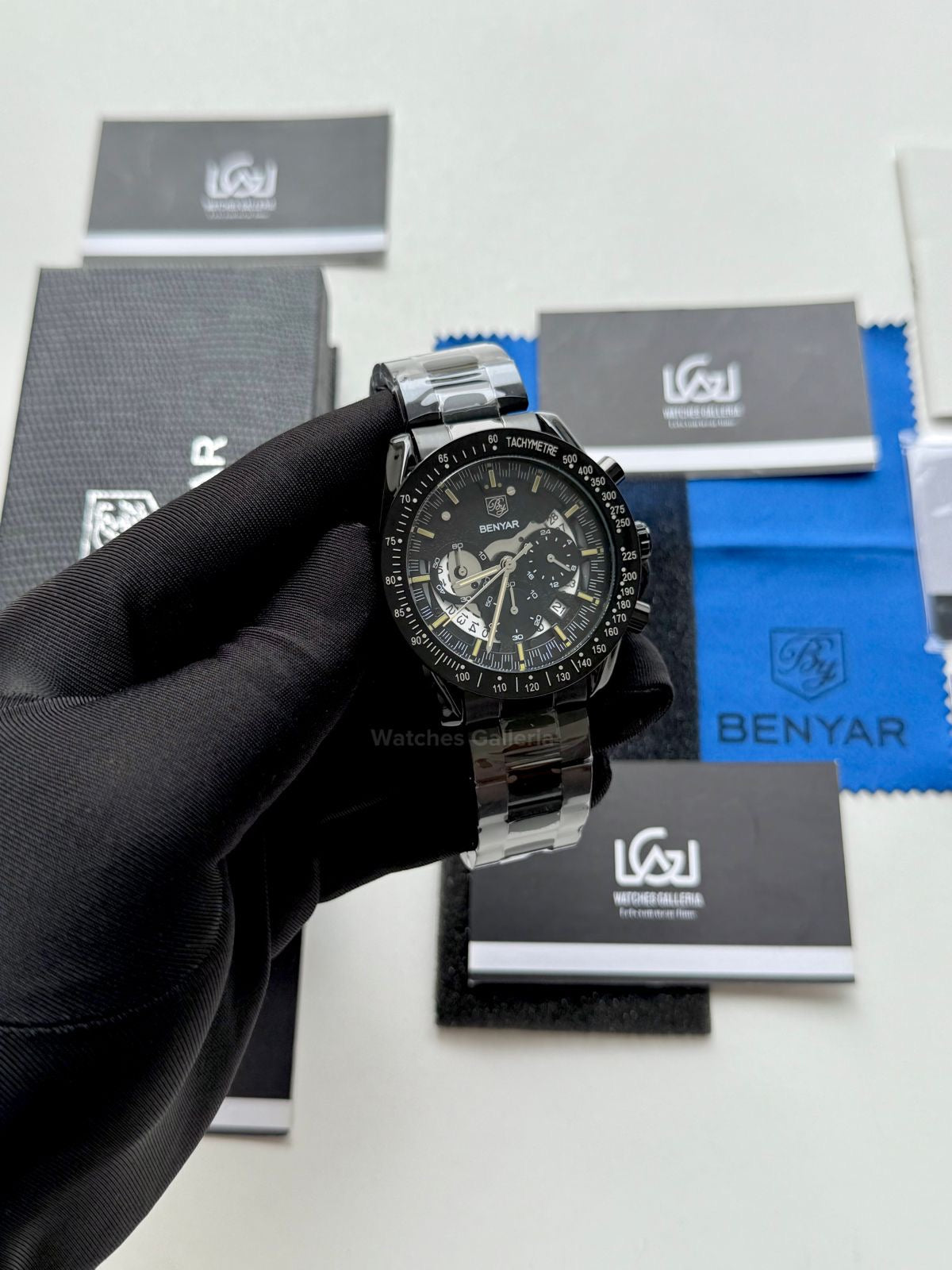 Benyar Dark Side of the Moon Apollo 8 (Black/Yellow) BY5120 Watches Galleria © Copyrights All Right Reserved