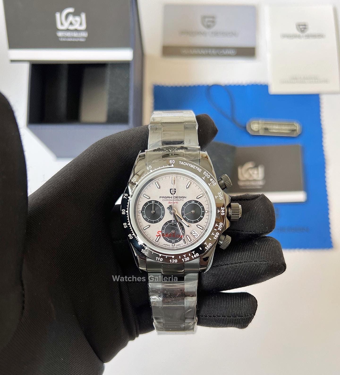Pagani Design Daytona Quartz Special Edition (Black/Silver) PD1644
