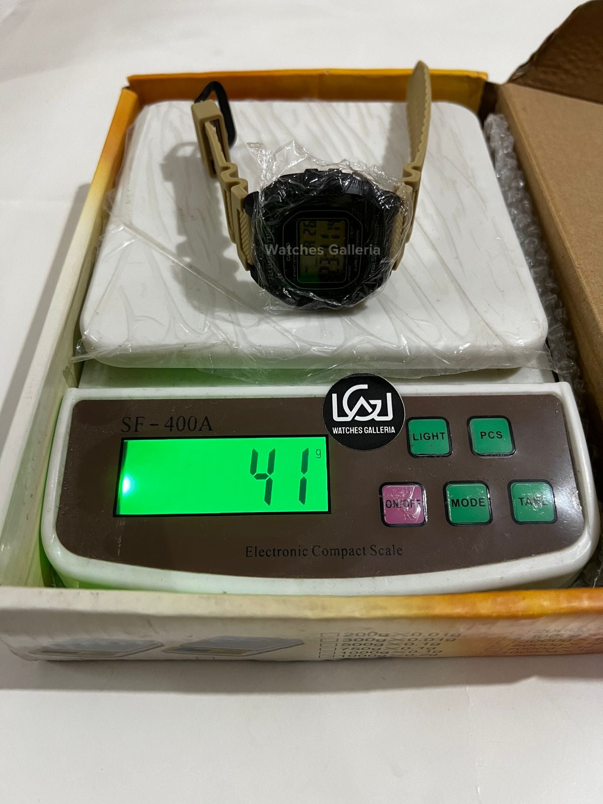 Casio Sports Digital Watch Khaki Exclusive (White Display) W218H Watches Galleria