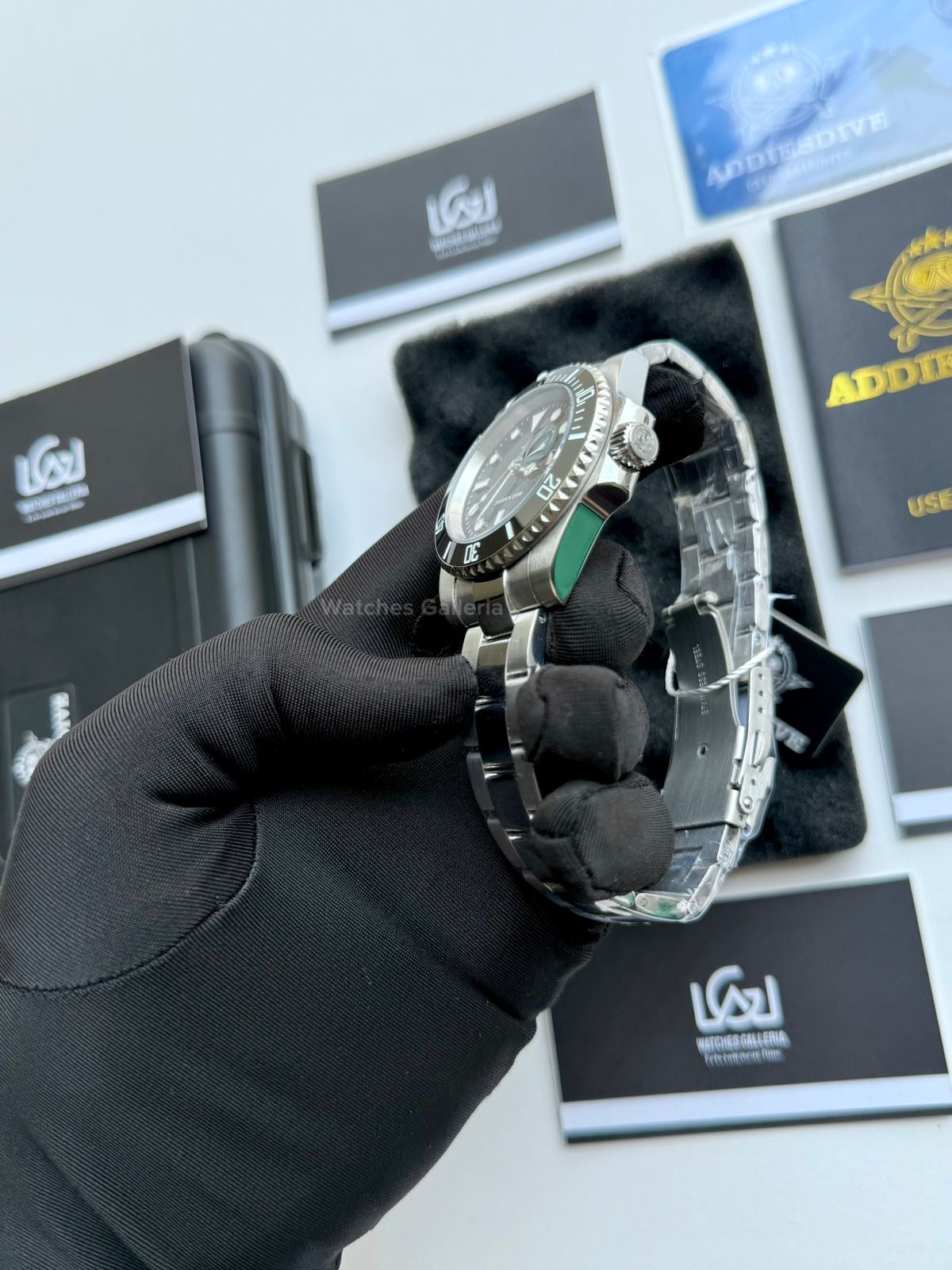 Addiesdive Submariner (Black) Quartz MY-H3-2QZ Watches Galleria