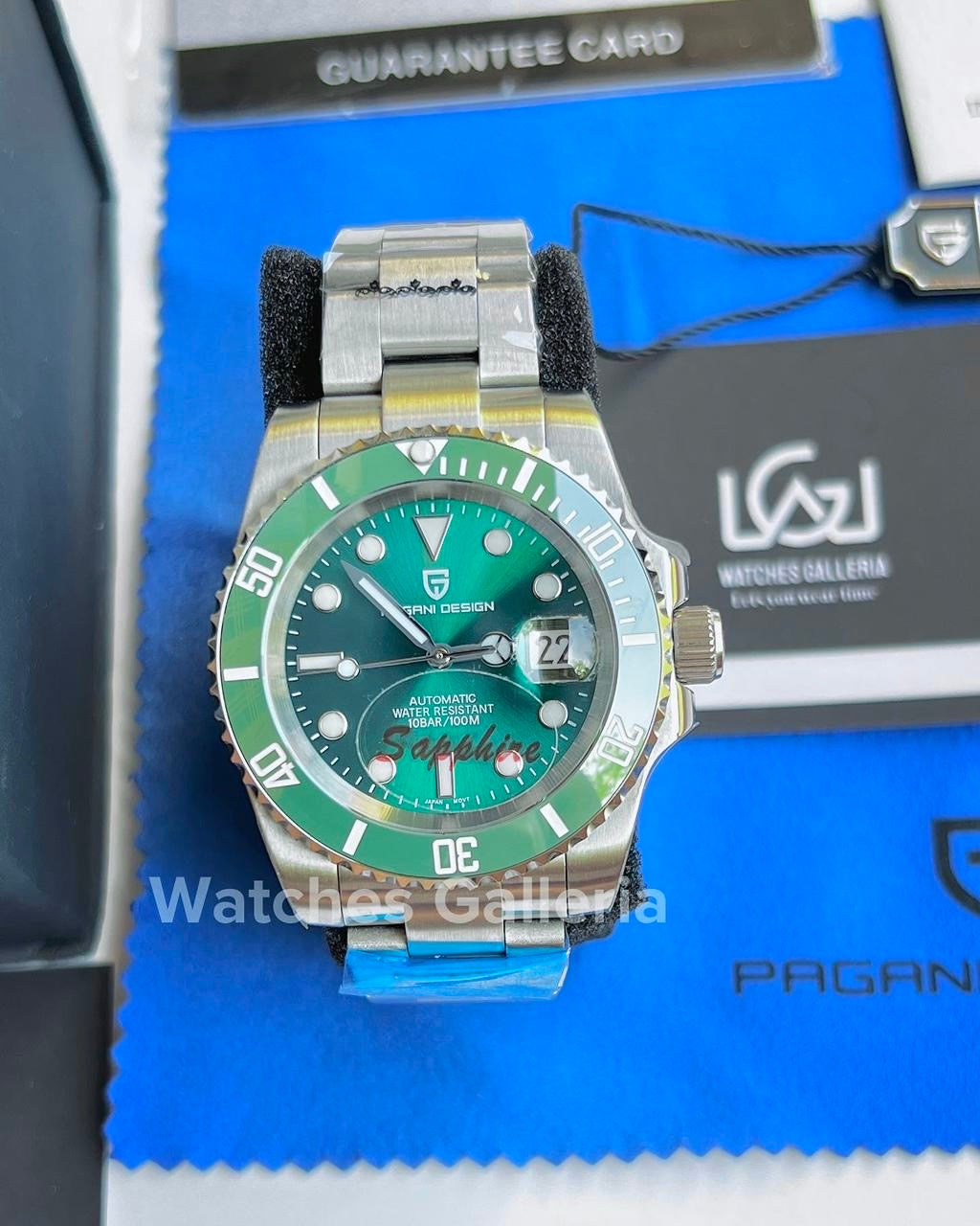 Pagani Design Submariner Hulk Automatic (Silver Green) PD1661