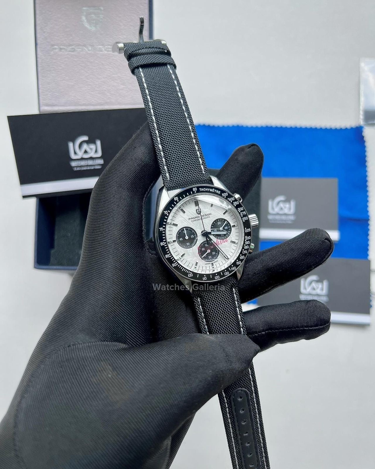 Pagani Design Speedmaster Moonwatch Black Quartz (Canvas Exclusive) PD1701 Watches Galleria