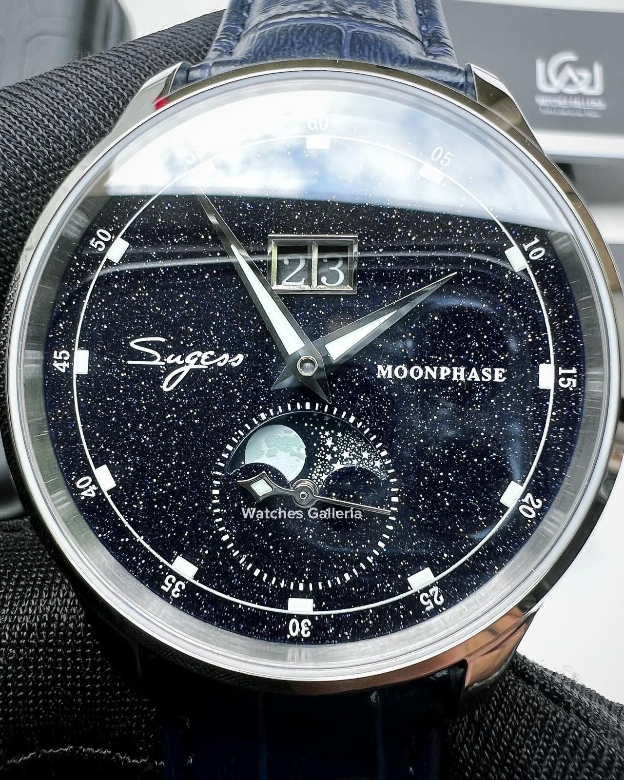 Sugess Moonphase Automatic (Blue) S401B Watches Galleria
