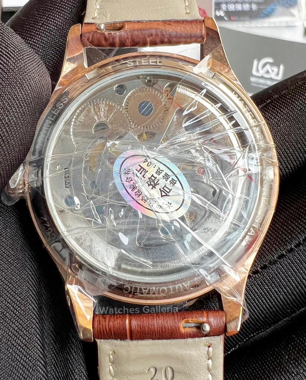Ailang Double Flywheel Automatic (White/Brown) AL8822