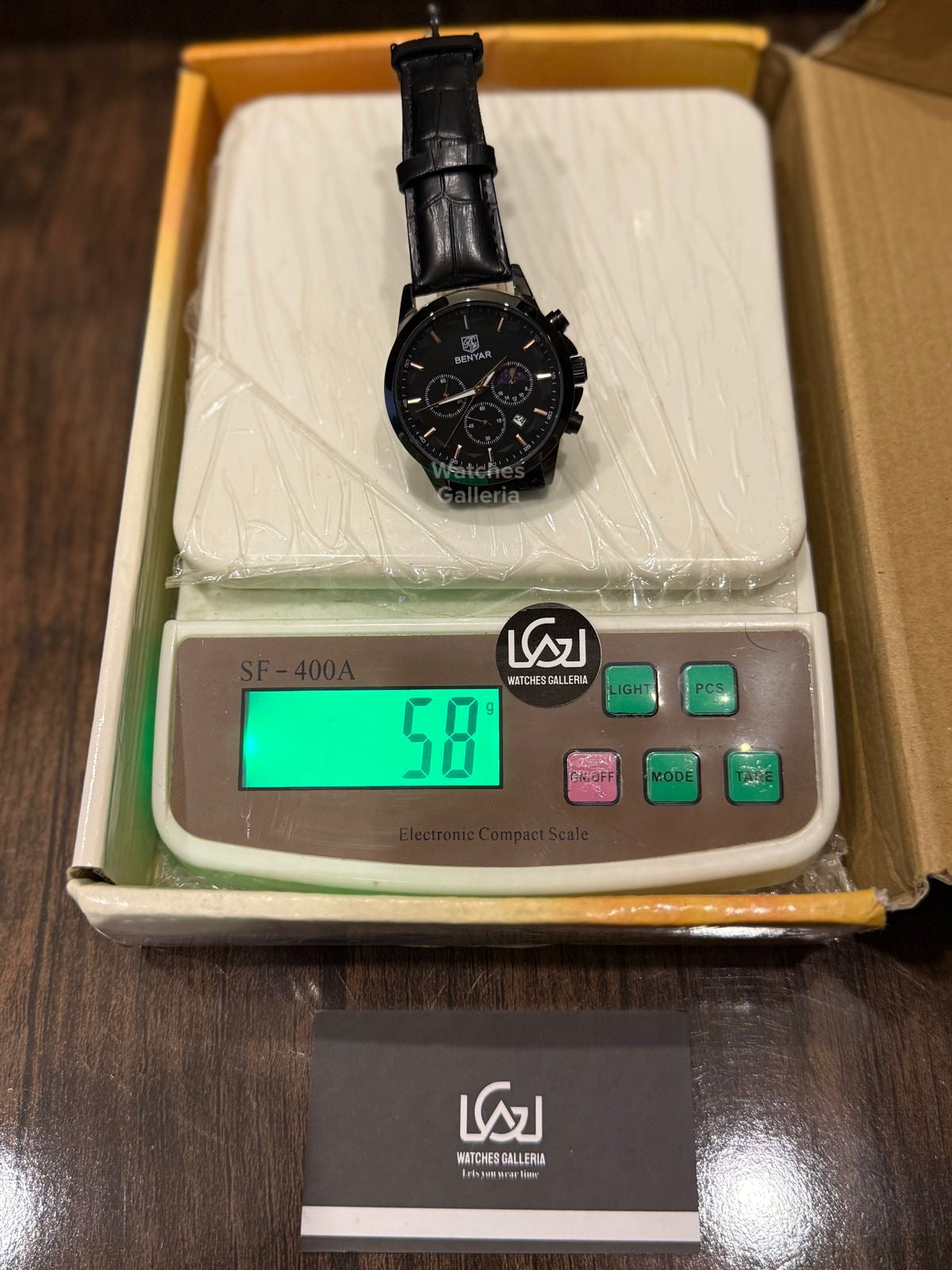 Benyar Chronograph Moonphase Quartz(Black) BY5160 Watches Galleria