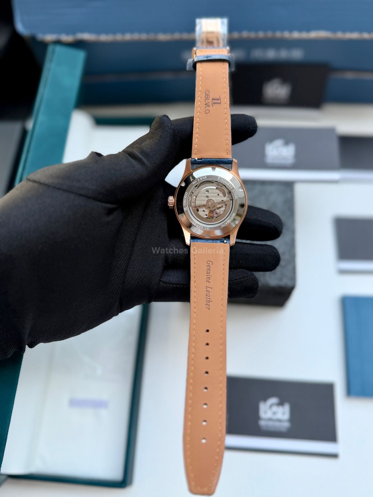 Oblvlo Grand Complications Calestial Autmatic (Blue Gold) oblvloGC Watches Galleria