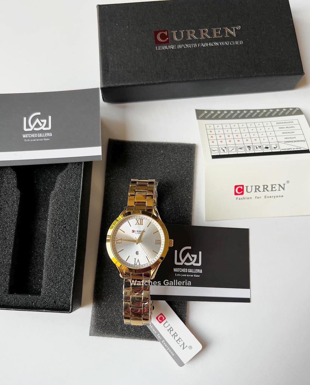 Curren Datejust Ladies Watch Quartz (Gold/White) C9007