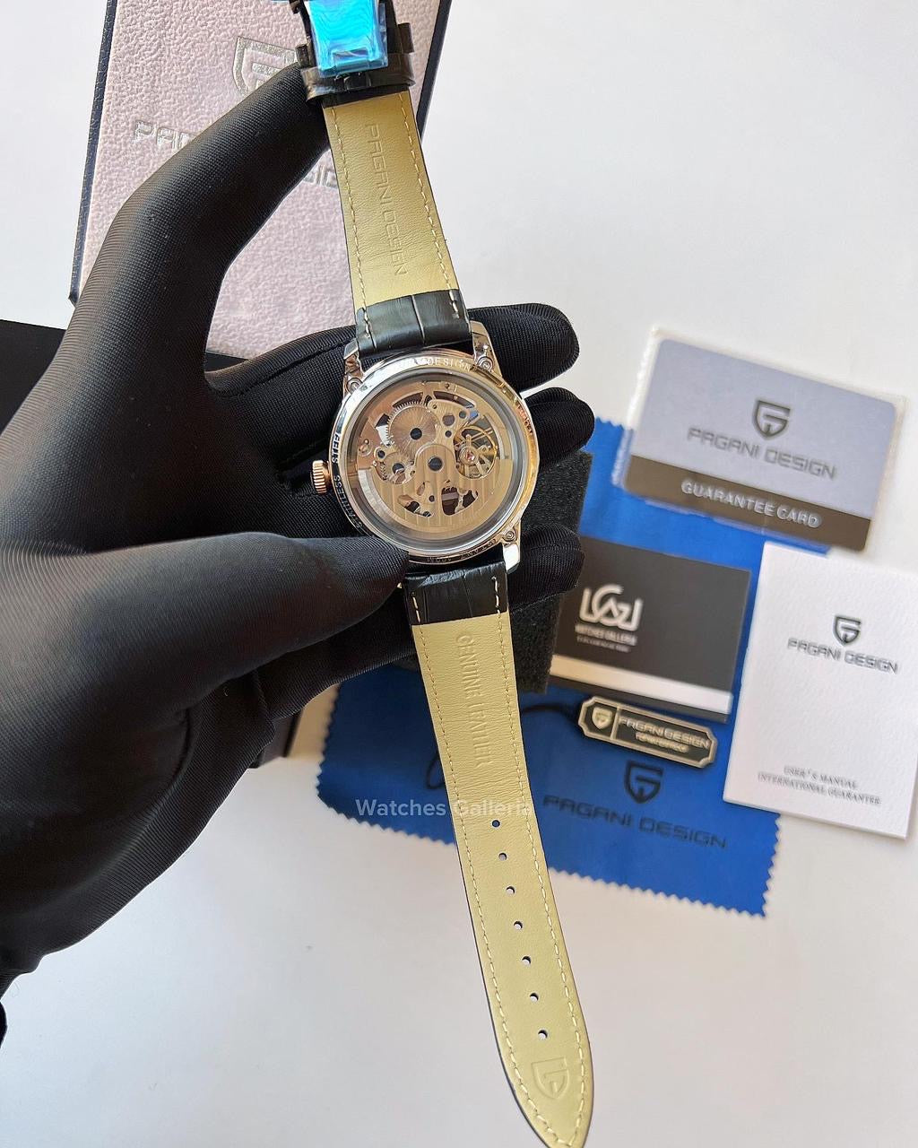 Pagani Design Skeleton Automatic (Black/Gold) PD1638
