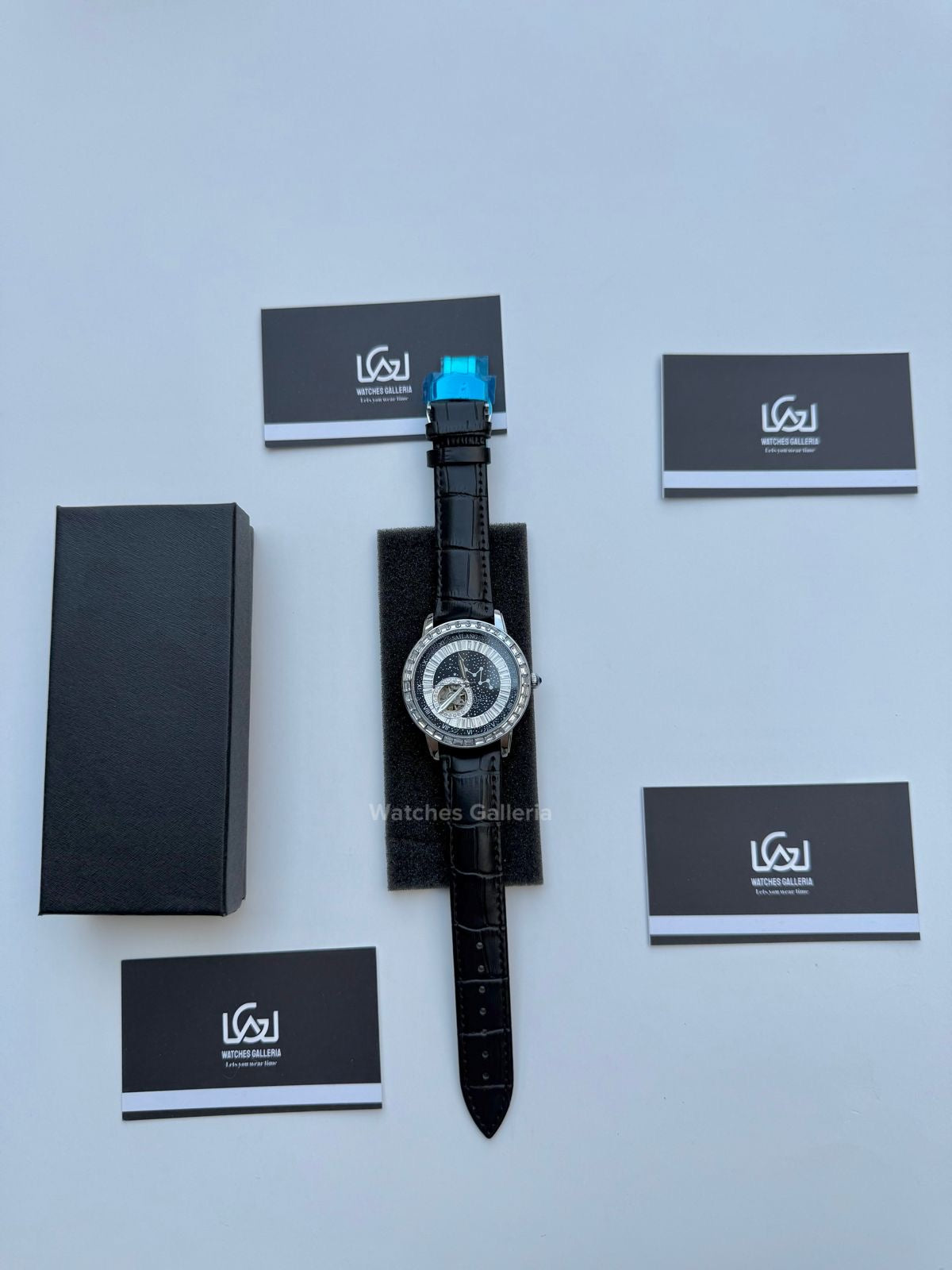 Sailang Open Heart Watch Automatic (Black) 6603B Watches Galleria