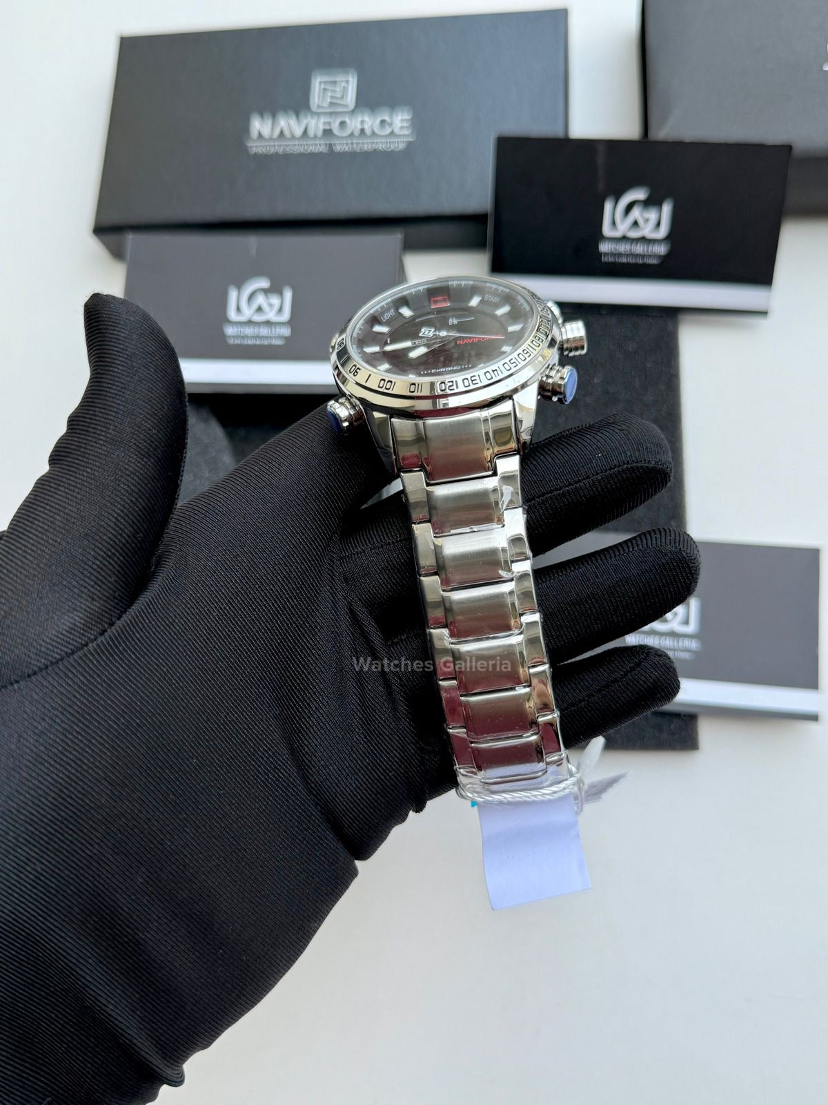 Naviforce Dual Analog and Digital Watch (Silver) NF9093M Watches Galleria