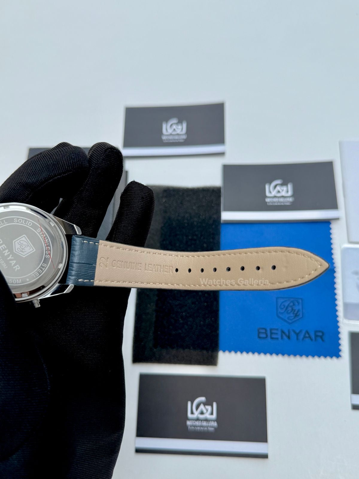 Benyar Classic Moonphase Quartz (Blue) BY5193 Watches Galleria