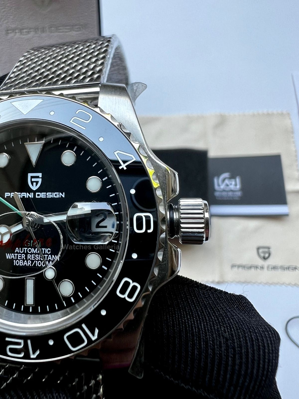 Pagani Design GMT Master I Automatic Watch (Exclusive Mesh Bracelet) PD1662 Watches Galleria