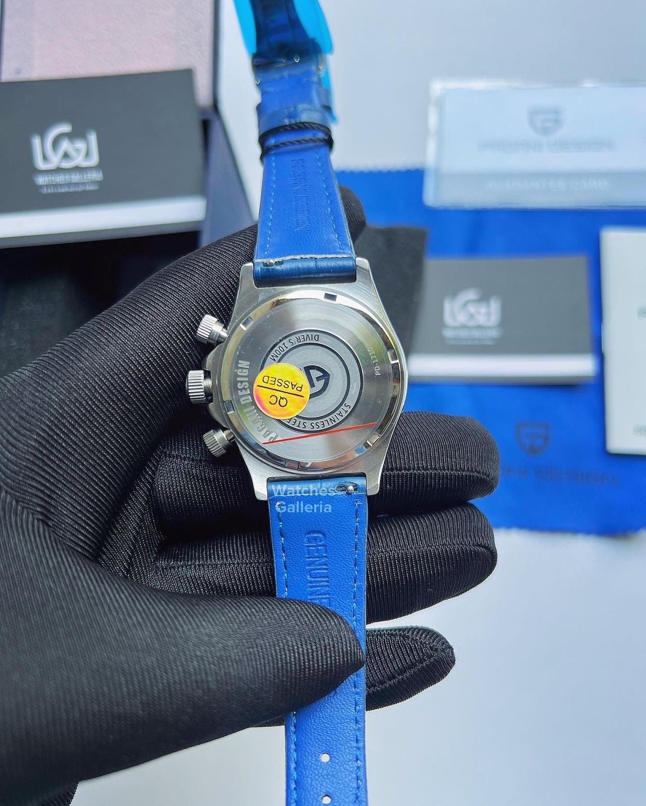Pagani Design Daytona Stones Quartz Unisex (Blue) PD1730