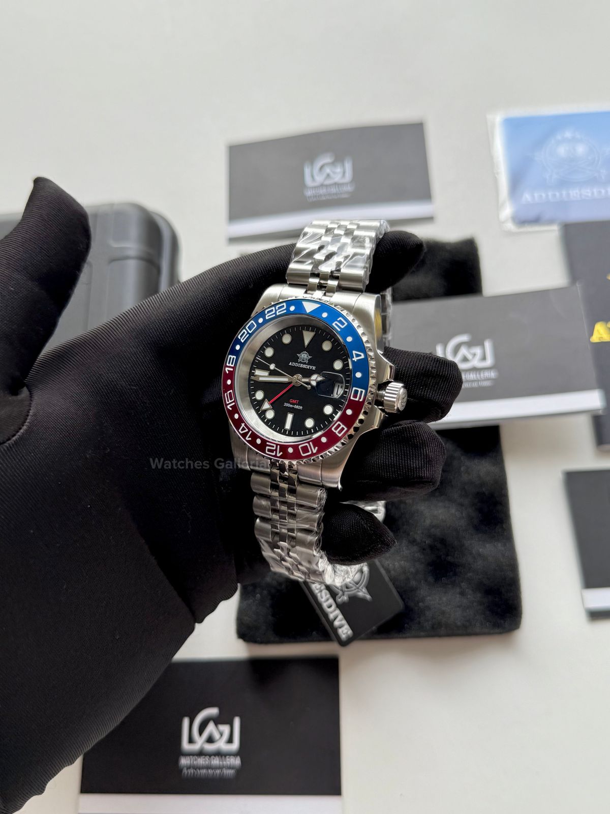 Addiesdive GMT Master Quartz (Pepsi) AD2050 Watches Galleria Š Copyrights All Right Reserved
