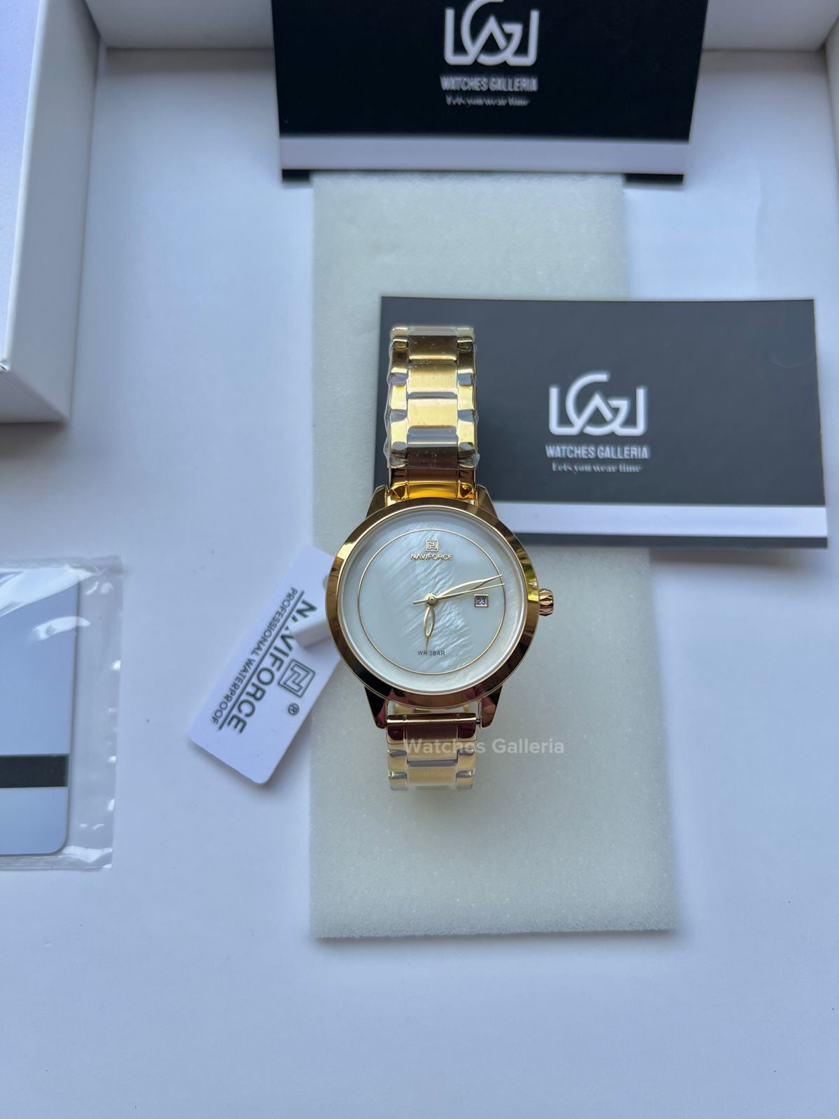 Naviforce Ladies Date Just (Gold) NF5008L Watches Galleria
