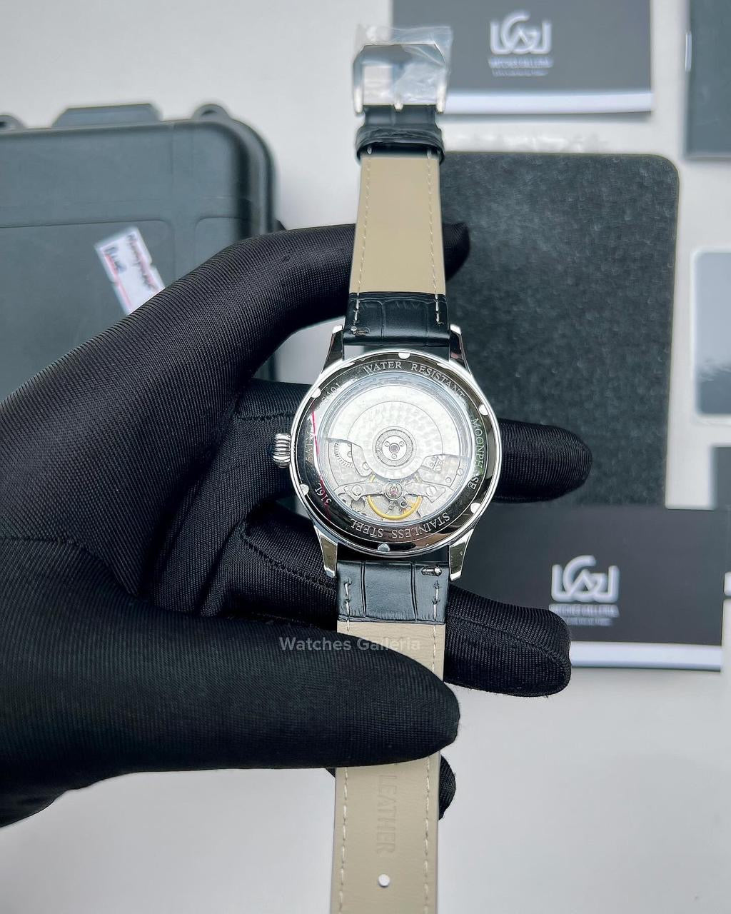 Sugess Moonphase Watch Automatic (Black) S401B Watches Galleria
