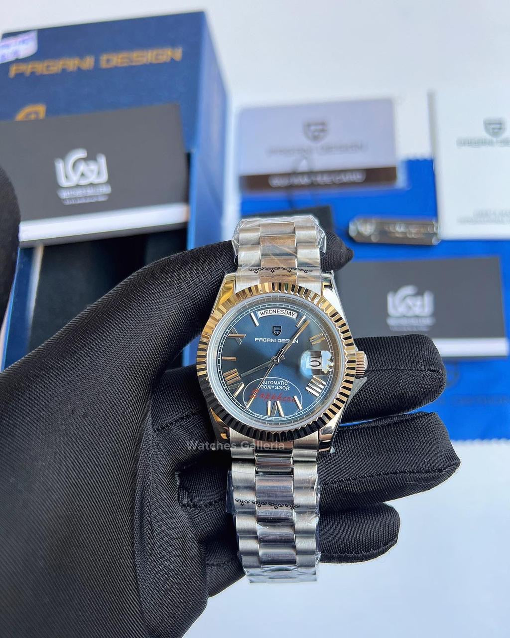 Pagani Design Date Day Automatic 36mm (Blue) PD1752