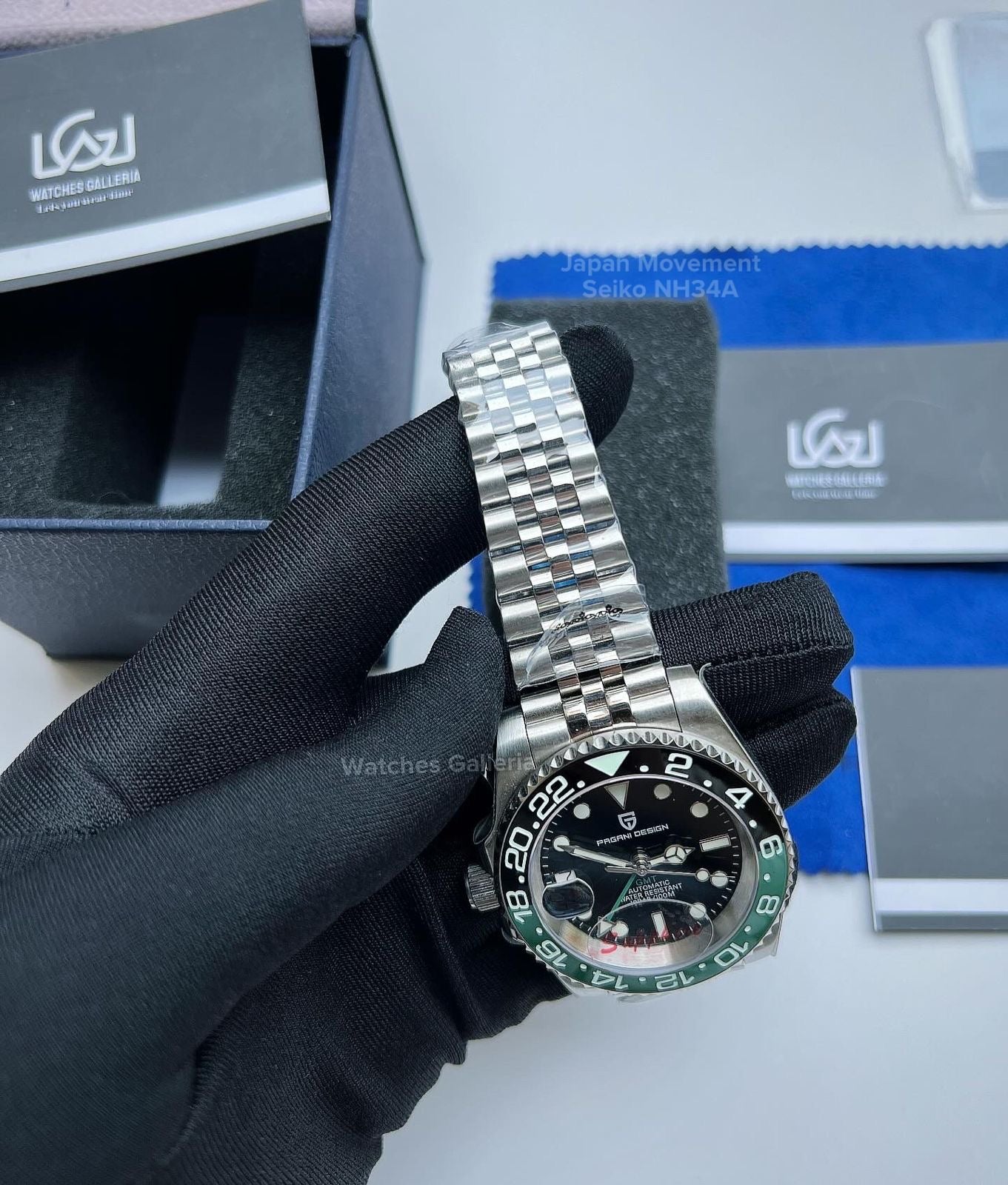 Pagani Design GMT Master I Automatic Seiko NH34A (Sprite) PD1662A