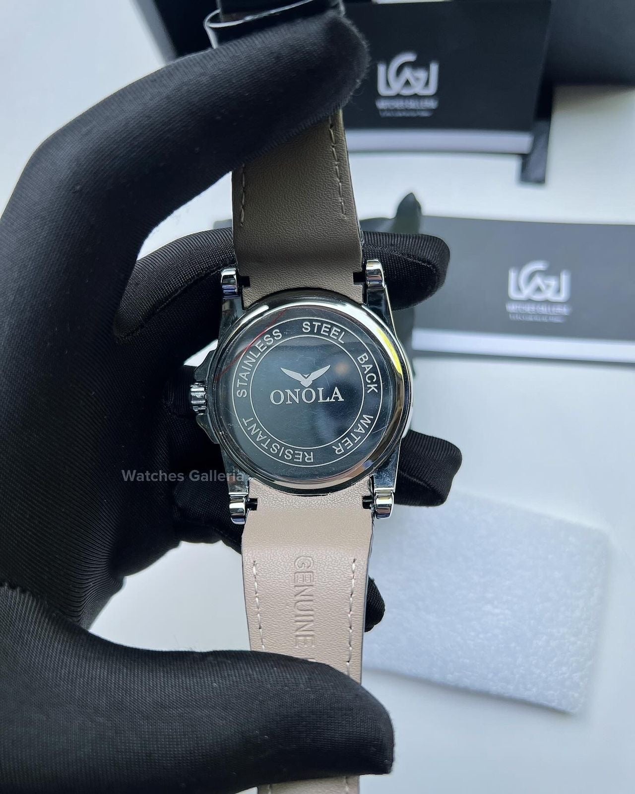 Onola Round Table Watch Quartz (Silver Black) ONL12RT Watches Galleria