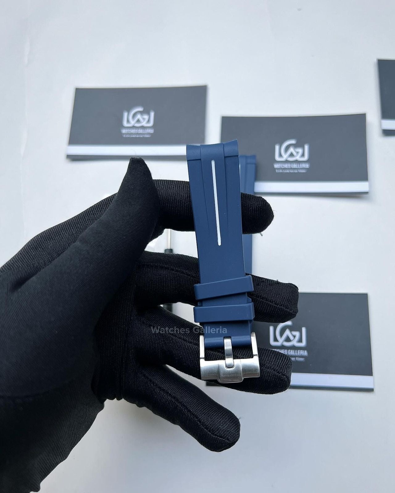 Silicon Straps (Navy Blue w/ Silver Buckle)