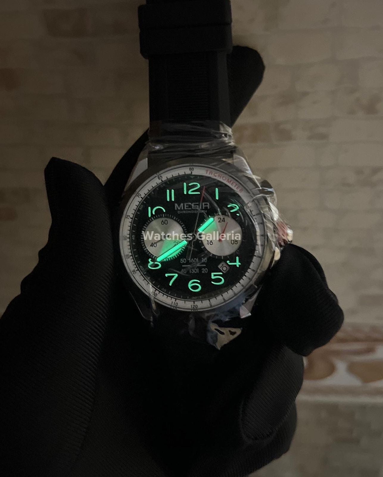 Megir Panda Chronograph Quartz (Black) MN2230