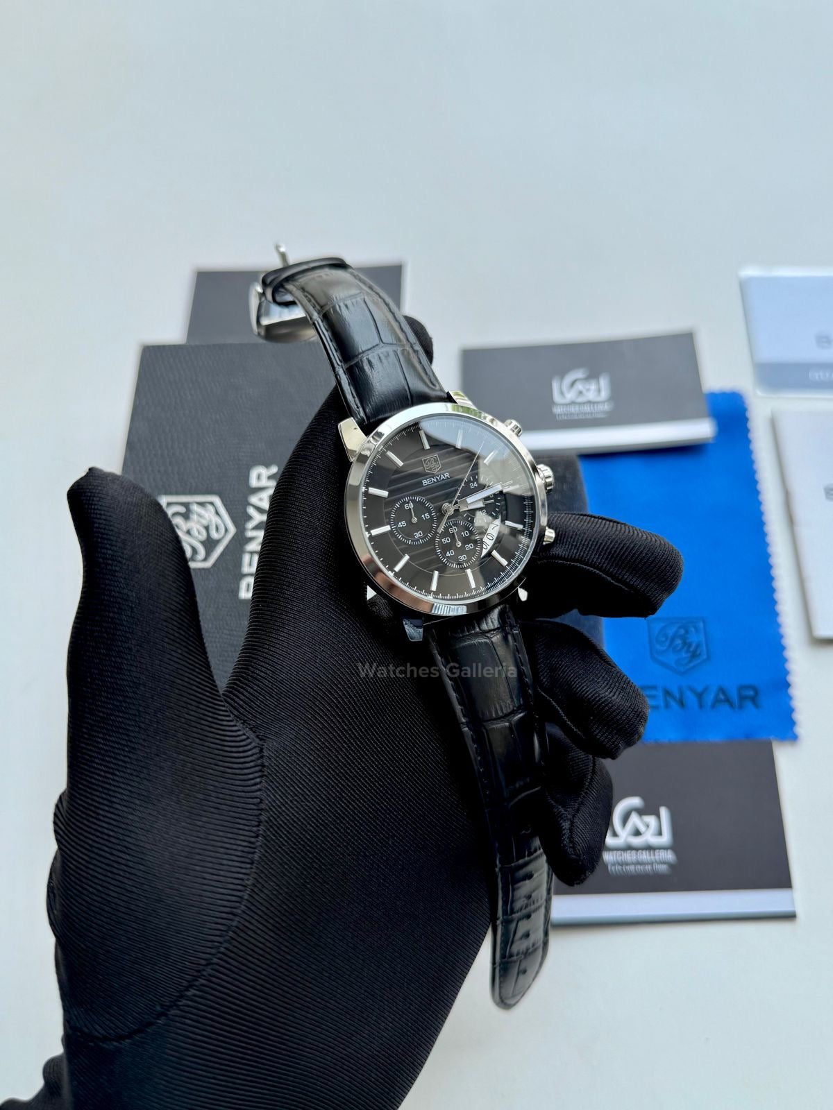 Benyar Classic Calendar Quartz (Black) BY5104 Watches Galleria