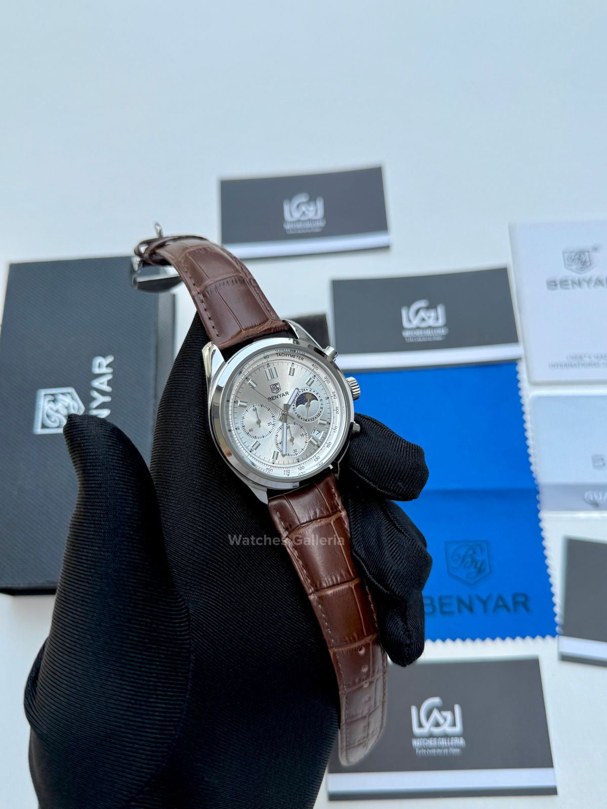 Benyar Classic Moonphase Quartz (Brown) BY5193 Watches Galleria