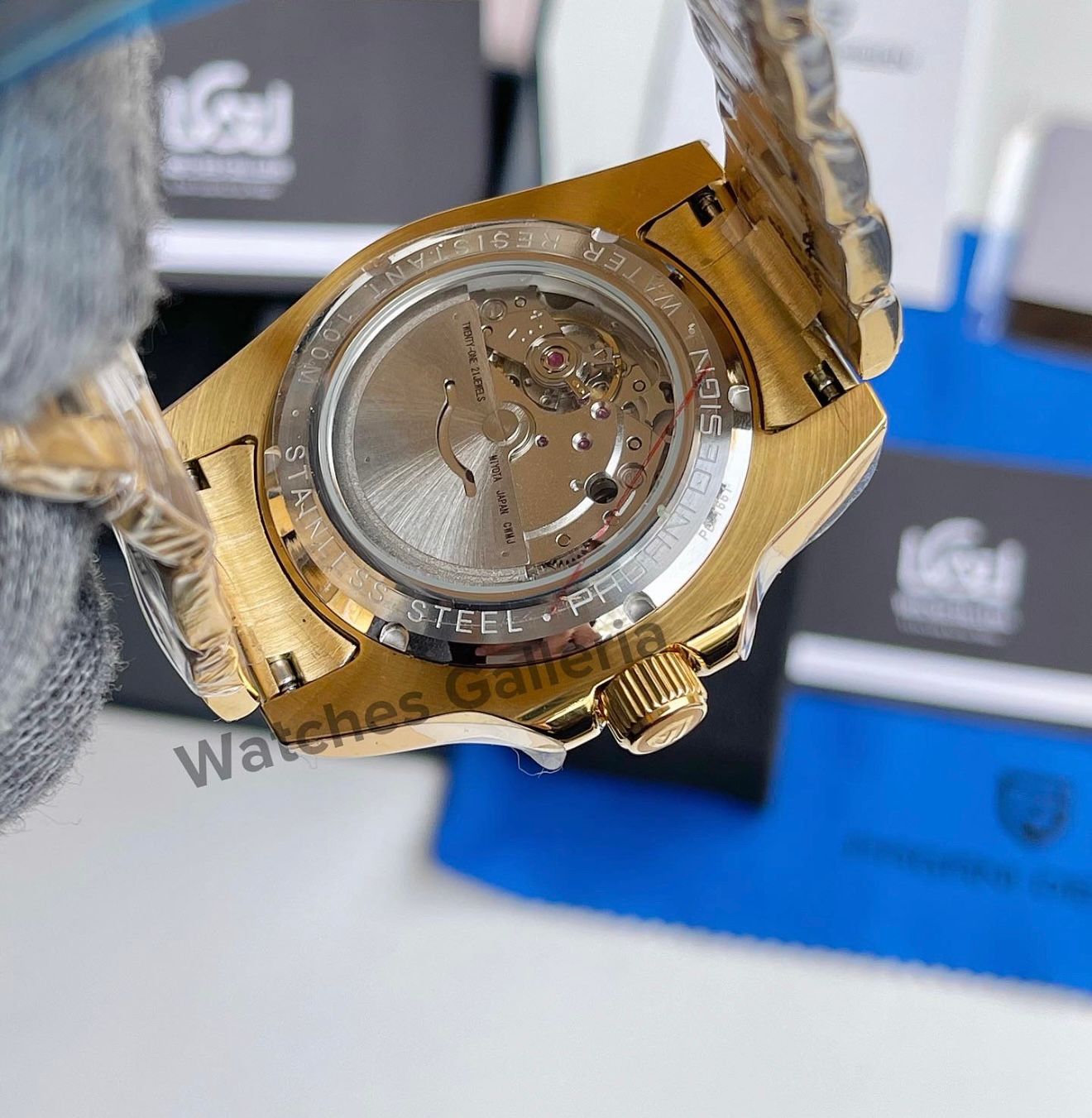 Pagani Design Submariner Date Automatic (Yellow Gold Blue) PD1661 Pagani Design