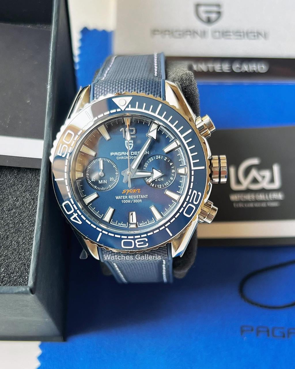Pagani Design SeaMaster Planet Ocean Chronograph Quartz (Blue) PD1711