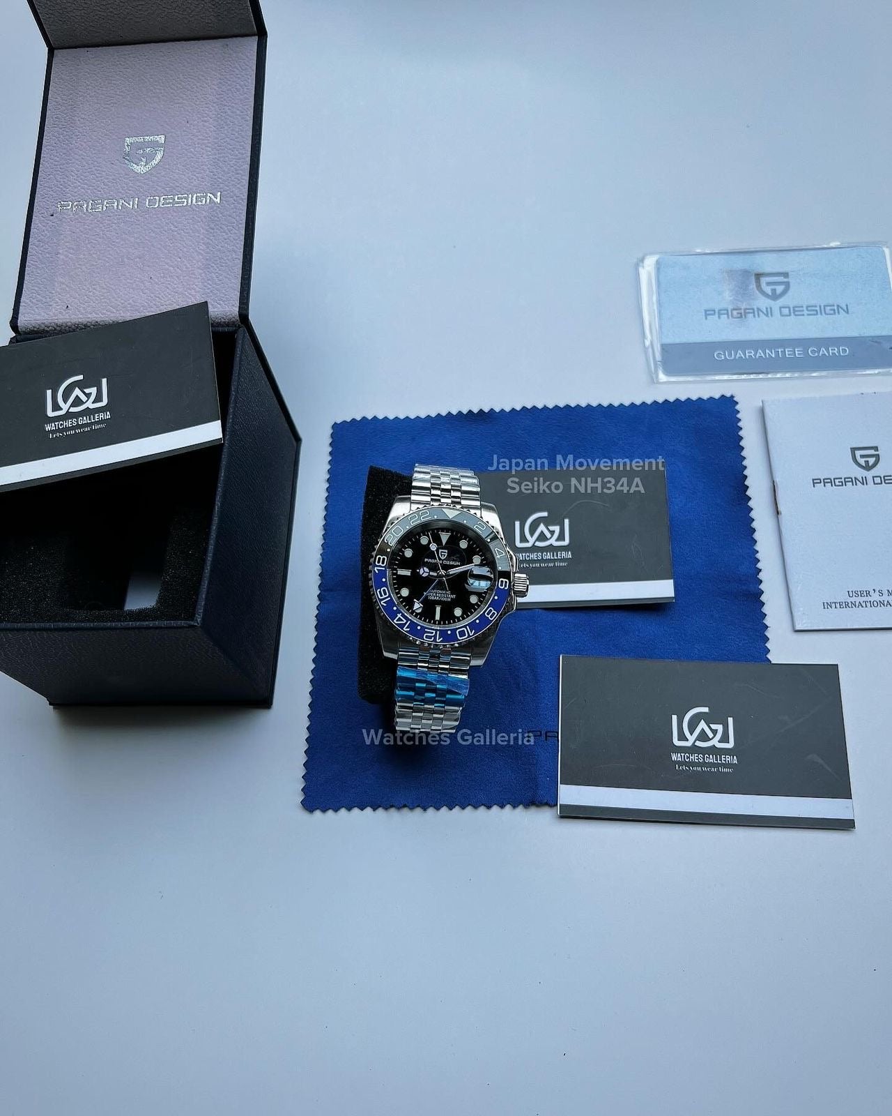 Pagani Design GMT Master Automatic Seiko NH34A (Batman) PD1662A