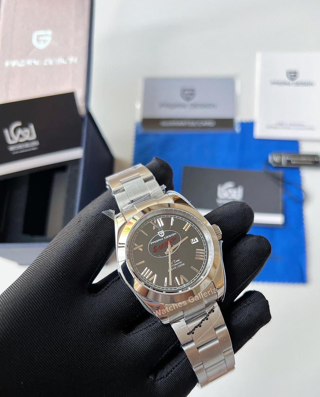 Pagani Design Oyster Date Roman Automatic (Black) PD1691