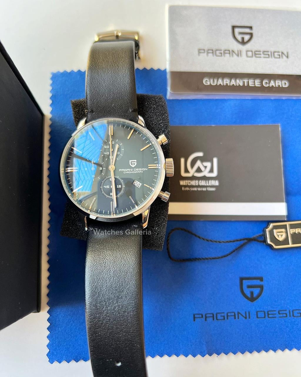 Pagani Design Flight Chronograph Quartz (Black/Silver) PD2720