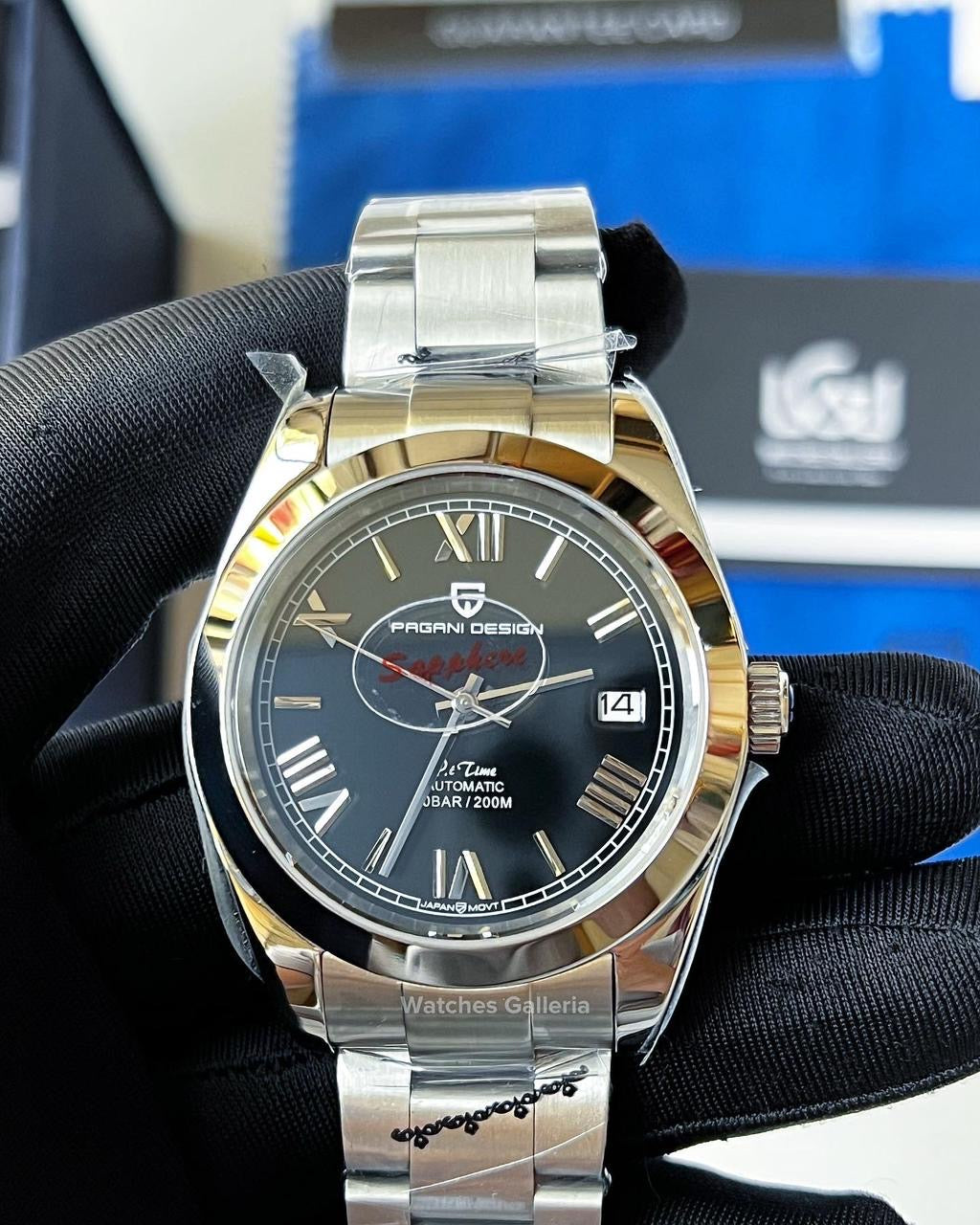 Pagani Design Oyster Date Roman Automatic (Black) PD1691