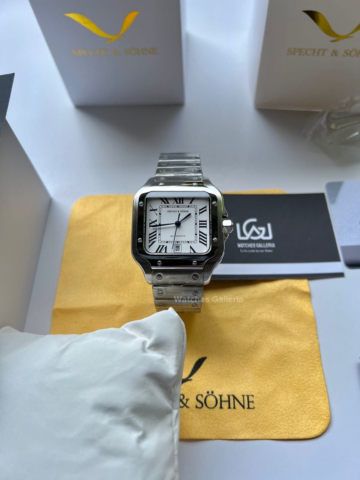 Specht & Sohne Santos Automatic (White) SP0011 Watches Galleria