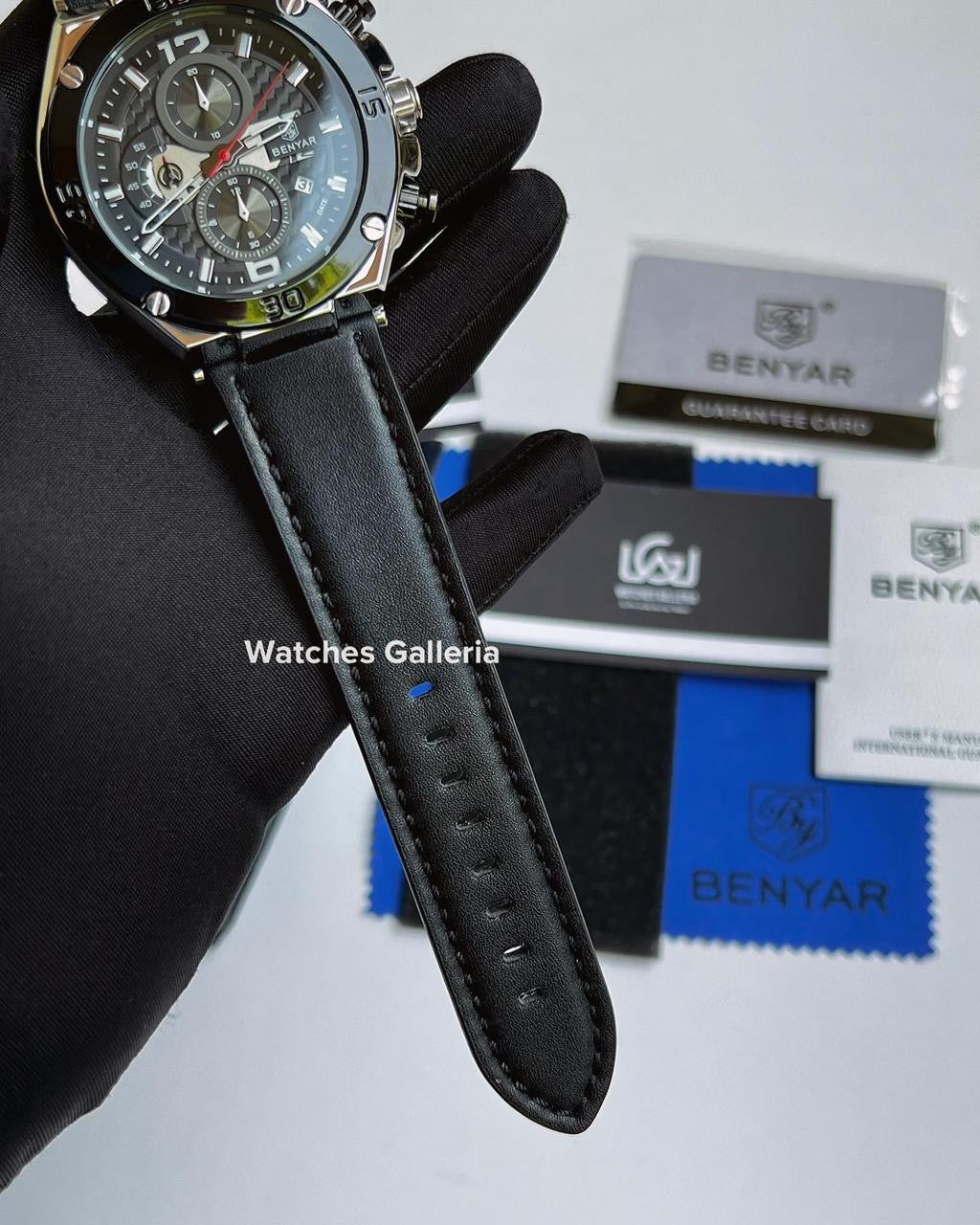 Benyar Chronograph Quartz (Black Silver) BY5151
