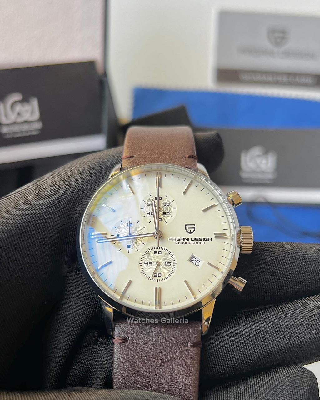 Pagani Design Flight Chronograph Quartz (Brown/Silver) PD2720