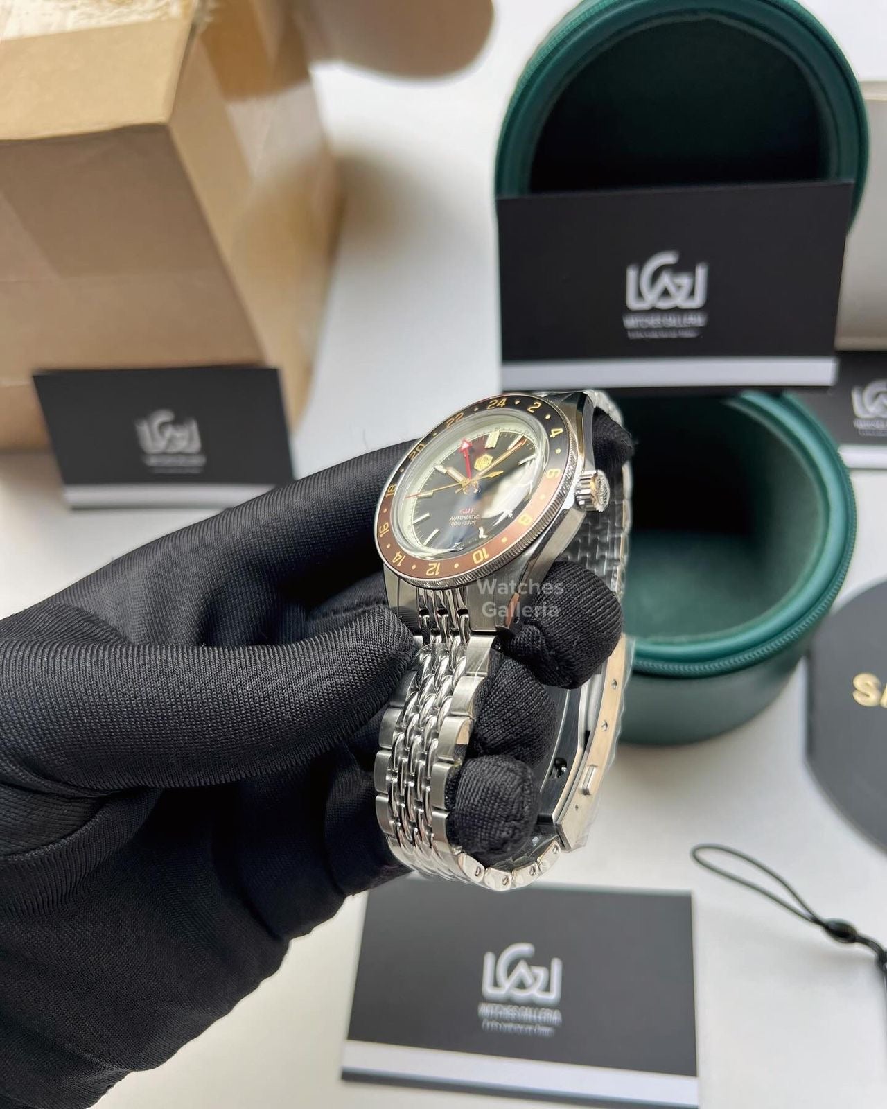 San Martin GMT RootBeer Automatic SN0116 Watches Galleria