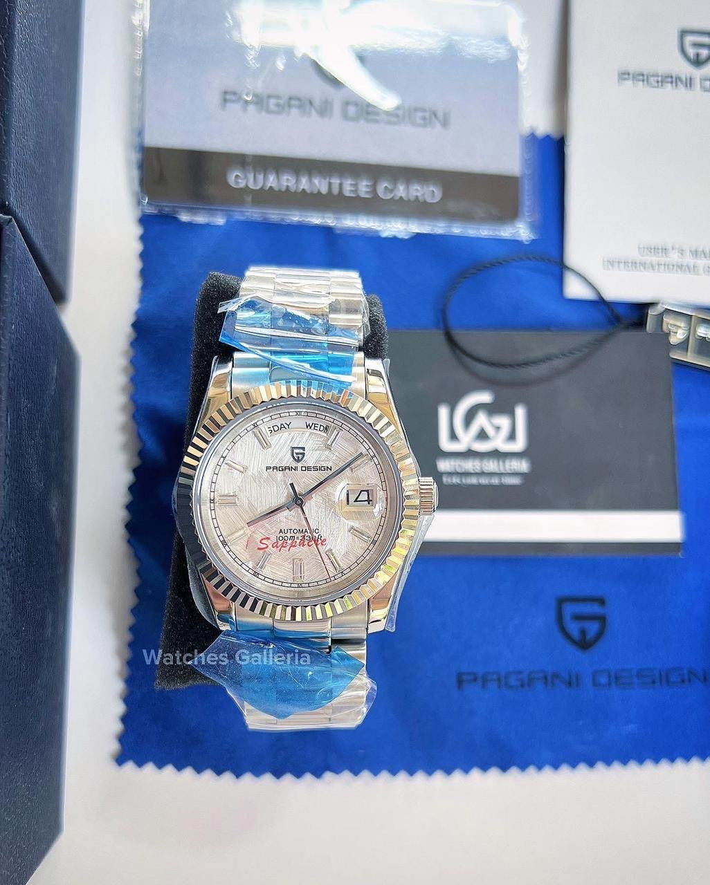 Pagani Design Date Day Automatic (White Meteorite) PD1752